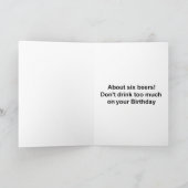 Carte d'anniversaire amusante (Intérieur)