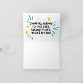 carte d'anniversaire amusante (Intérieur)