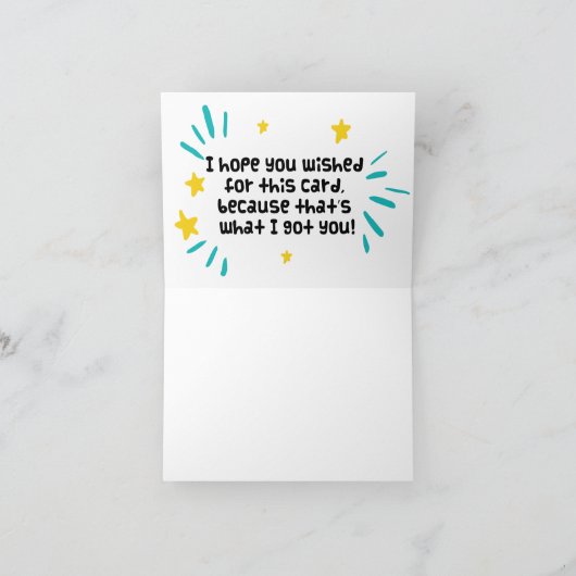 carte d'anniversaire amusante (Intérieur)