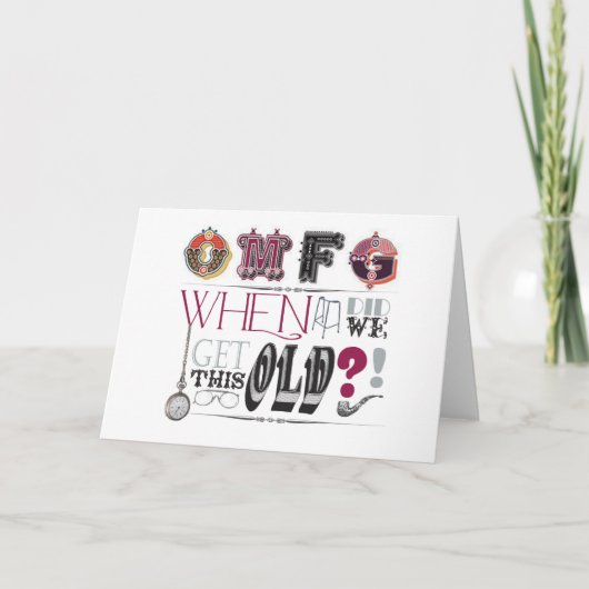 Carte d'anniversaire amusante (Devant)