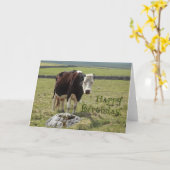 Carte d'anniversaire amusante (Fleur jaune)