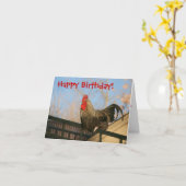 Carte d'anniversaire amusante (Fleur jaune)