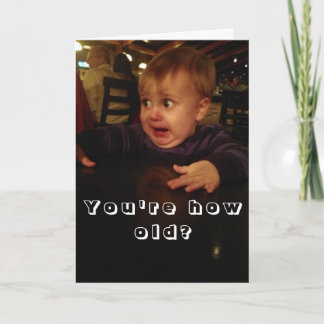 Carte d'anniversaire amusante