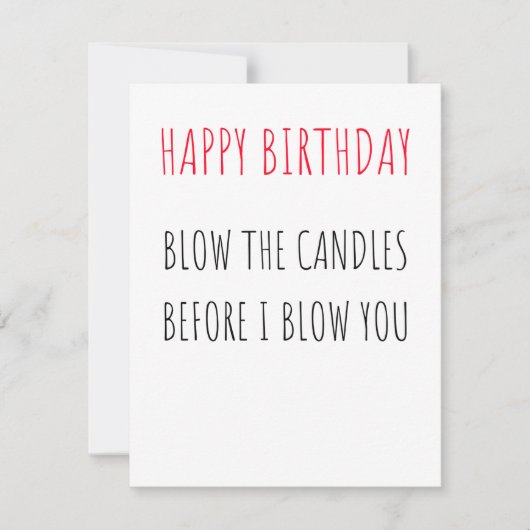 Carte d'anniversaire amusante (Devant)