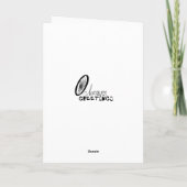 Carte d'anniversaire amusante (Dos)