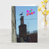 Carte d'anniversaire amusante (Fleur jaune)