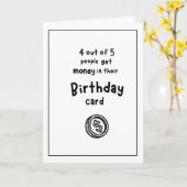 Carte d'anniversaire amusante (Fleur jaune)