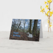 Carte d'anniversaire amusante (Fleur jaune)