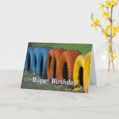 Carte d'anniversaire amusante (Fleur jaune)