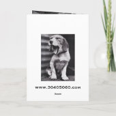 Carte d'anniversaire amusante (Dos)