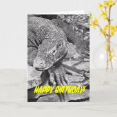Carte d'anniversaire amusante (Fleur jaune)