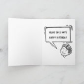 Carte d'anniversaire amusante (Intérieur)