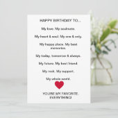 Carte d'anniversaire amusante (Debout devant)