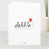 Carte d'anniversaire amusante (Dos)