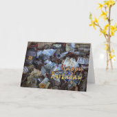 Carte d'anniversaire amusante (Fleur jaune)