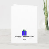 Carte d'anniversaire amusante (Dos)