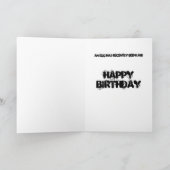 Carte d'anniversaire amusante (Intérieur)