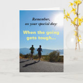 Carte d'anniversaire amusante (Fleur jaune)