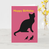 Carte d'anniversaire amusante (Fleur jaune)
