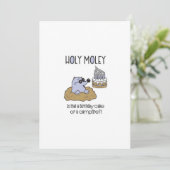 Carte d'anniversaire amusante (Debout devant)