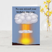 Carte d'anniversaire amusante (Fleur jaune)