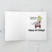 Carte d'anniversaire amusante (Intérieur)