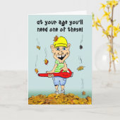 Carte d'anniversaire amusante (Fleur jaune)