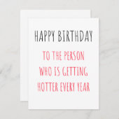 Carte d'anniversaire amusante (Devant / Derrière)