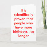 Carte d'anniversaire amusante<br><div class="desc">Les meilleures citations d'anniversaire sur la meilleure carte d'anniversaire</div>