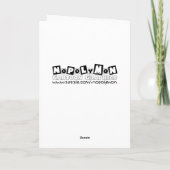 Carte d'anniversaire amusante : Anniversaire Math  (Dos)