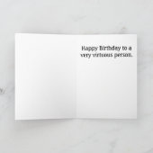 Carte d'anniversaire amusante avec Abe Lincoln (Intérieur)