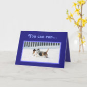 Carte d'anniversaire amusante avec Basset & Cupcak (Fleur jaune)