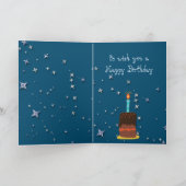 Carte d'anniversaire amusante avec Basset Hound & (Intérieur)