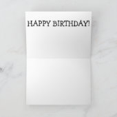 Carte d'anniversaire amusante avec chat gris (Intérieur)
