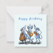 Carte d'anniversaire amusante avec Musique Mouse B (Devant)