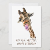 Carte d'anniversaire amusante avec une joyeuse Gir (Devant)