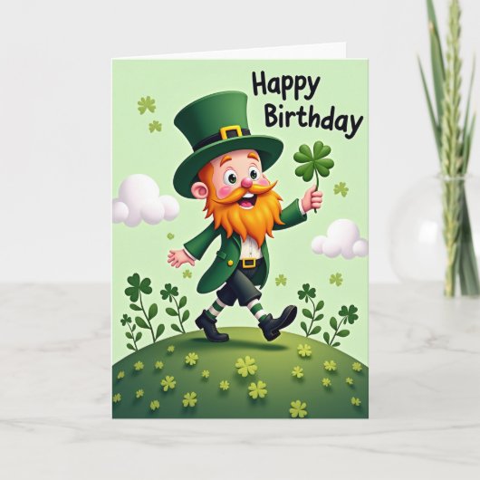 Carte d'anniversaire amusante de lutin (Devant)