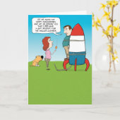 Carte d'anniversaire amusante : Éclairage de la fu (Fleur jaune)