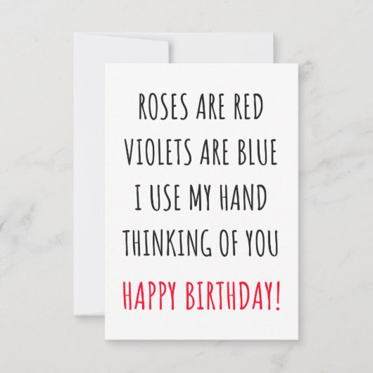 Carte d'anniversaire amusante et cadeau (Devant)