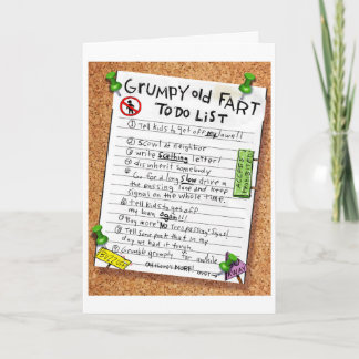 Carte d'anniversaire amusante - Grumpy Old Fart To