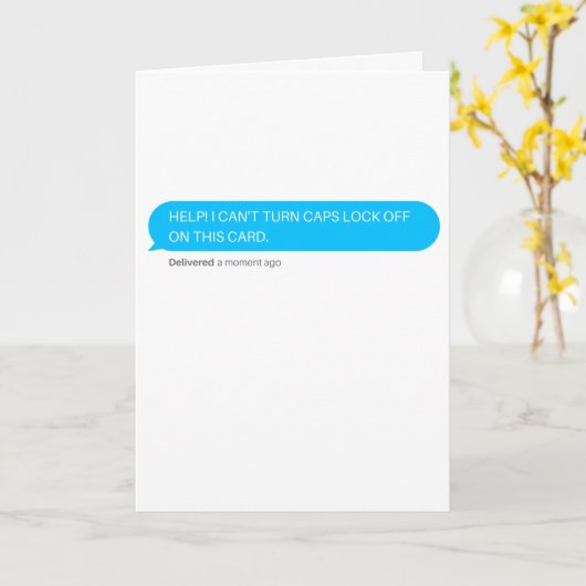 Carte d'anniversaire amusante - Mauvaise avec la t (Fleur jaune)