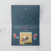 Carte d'anniversaire amusante "Moyen Age" avec Bas (Intérieur)