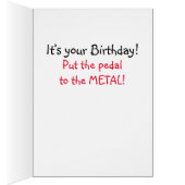 Carte d'anniversaire amusante "Over the Hill" (Intérieur (Droit))