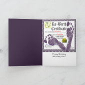 Carte d'anniversaire amusante pour adultes (Intérieur)