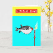 Carte d'anniversaire amusante pour adultes (Fleur jaune)