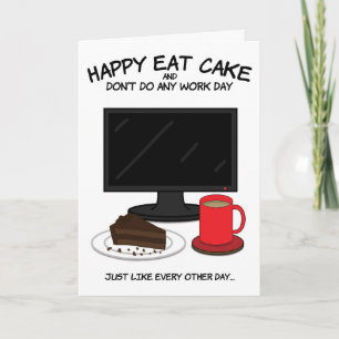 Carte d'anniversaire amusante pour collègue de tra