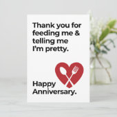 Carte d'anniversaire amusante pour le mari du chef (Debout devant)