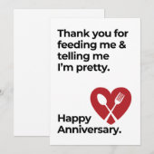 Carte d'anniversaire amusante pour le mari du chef (Devant / Derrière)