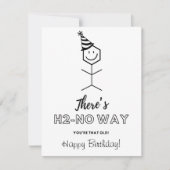 Carte d'anniversaire amusante pour un chimiste vie (Devant)