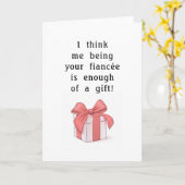 Carte d'anniversaire amusante pour un fiancé ou un (Fleur jaune)